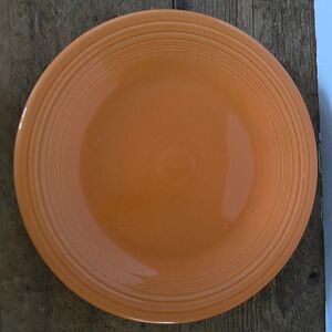 Fiestaware Retired Tangerine 10 ½” Classic Rim Dinner Plate